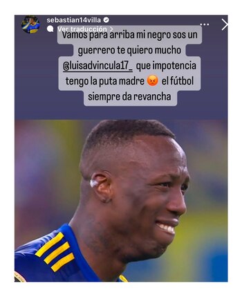 El posteo de Villa en