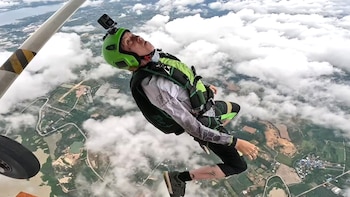 El saltador compartía sus hazañas