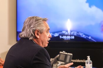 El presidente Alberto Fernández siguió