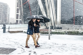 El centro de Madrid durante