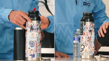 Los stickers en el termo