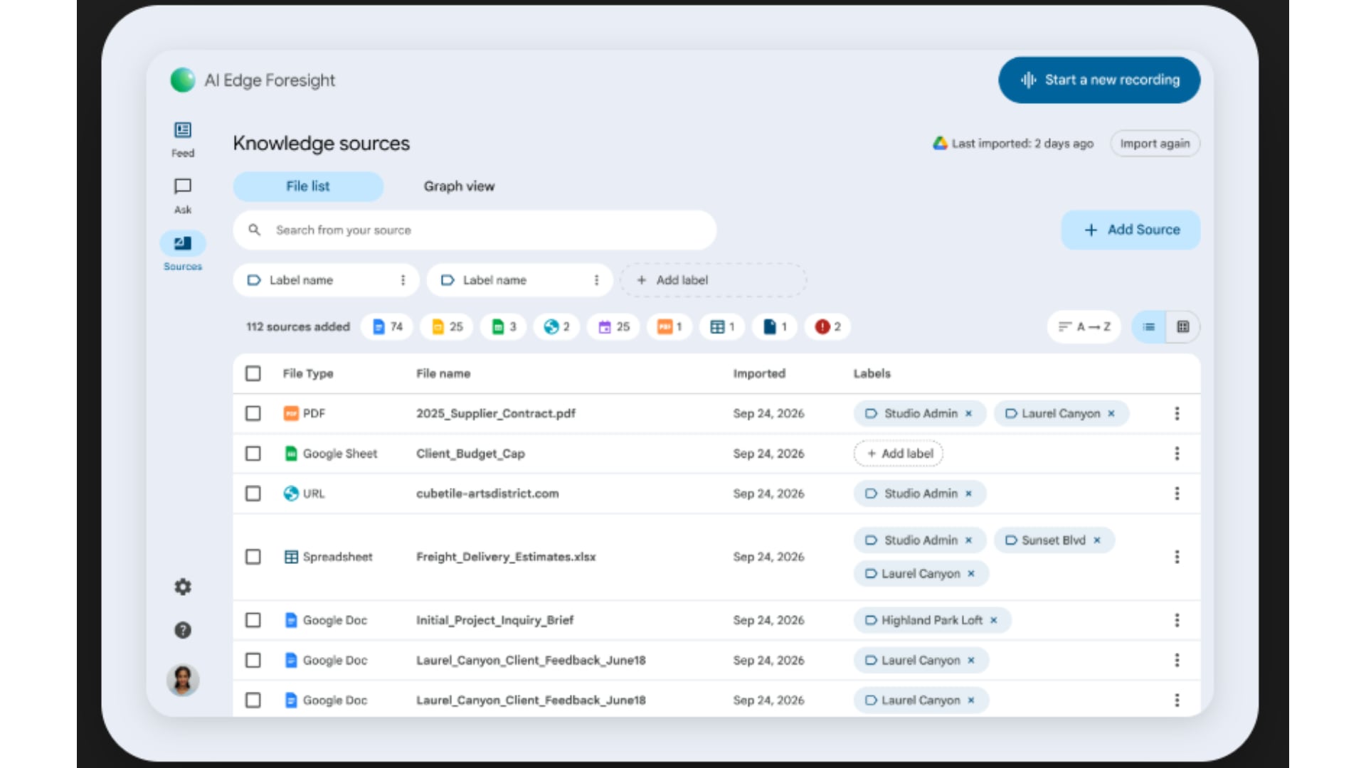 Foresight admite archivos en PDF, Google Docs, Microsoft Office, Markdown y texto plano. (Google)