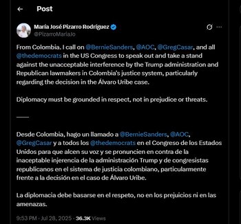 María José Pizarro rechazó las