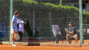 Carlos Berlocq ejerciendo su nuevo