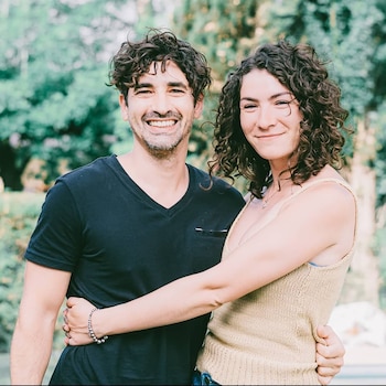 Ezequiel Castaño y su mujer,