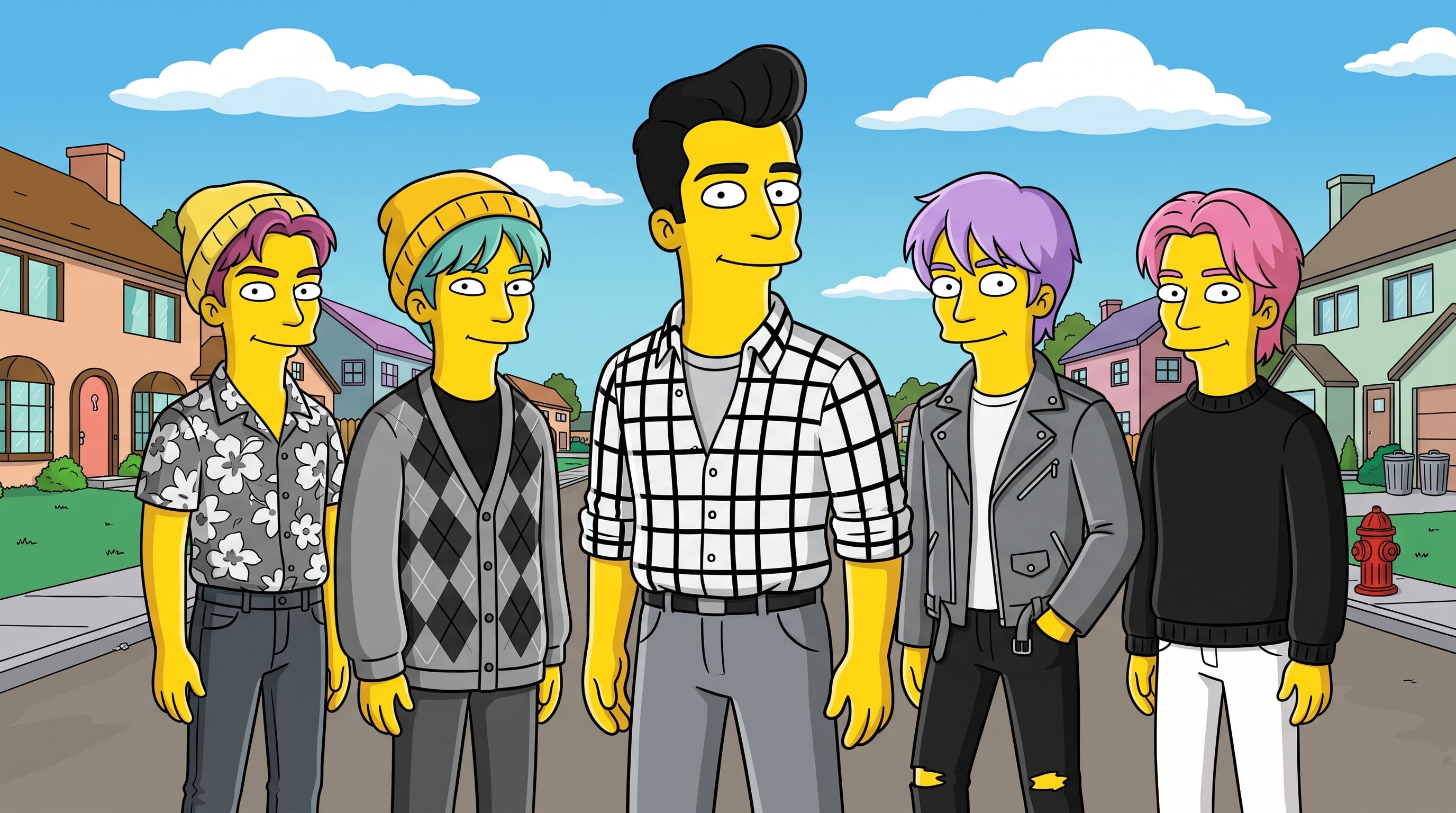 Esta es una representación de Los Saja Boys en el universo de Los Simpson. (Imagen Ilustrativa Infobae)