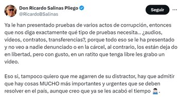 El empresario respondió al presidente