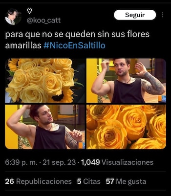 Mexicanos no recibieron flores amarillas
(captura