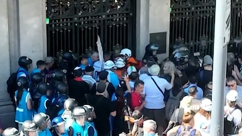 Nuevos incidentes en la marcha