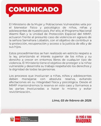 El Ministerio de la Mujer