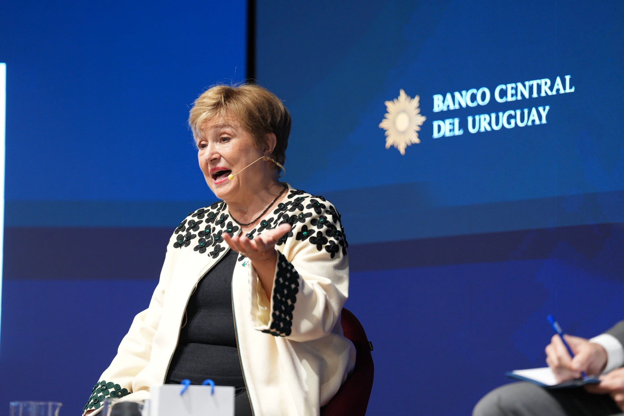 Kristalina Georgieva, presidenta del FMI, en Uruguay