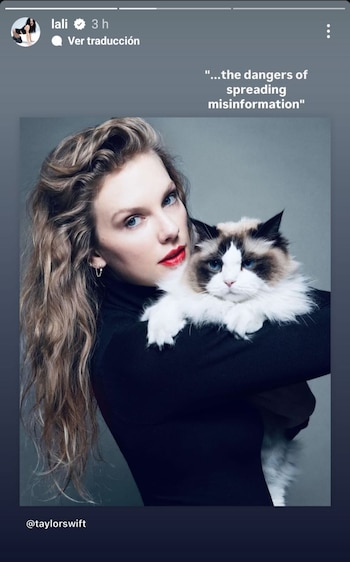 Lali Espósito compartió el posteo