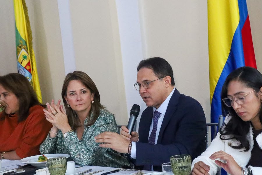 El presidente del Senado, Honorio Henríquez, se reunió con la ministra de Salud, Ana María Vesga, para analizar la financiación del sistema de salud y la propuesta de adicionar $15,8 billones al presupuesto - crédito @MinSaludCol/X