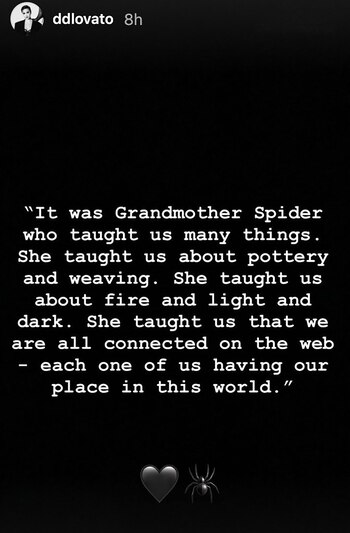 El mensaje de Demi Lovato