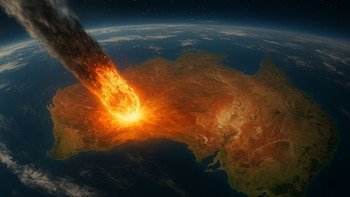 La ausencia del cráter correspondiente