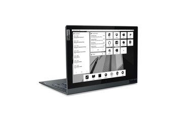 HANDOUT - El Thinkbook Plus Gen 2 de Lenovo tiene una segunda pantalla de tinta electrónica monocromática en la parte superior de la tapa del portátil. Foto: Lenovo/dpa - ATENCIÓN: Sólo para uso editorial con el texto adjunto y mencionando el crédito completo