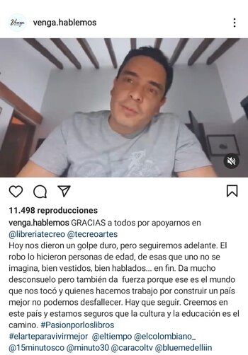 Post en Instagram de Dany