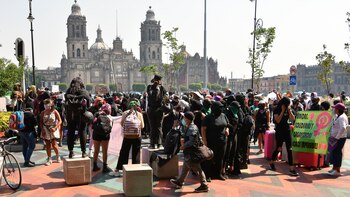 Mujeres protestaron en contra de