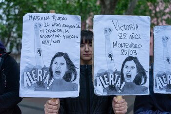 Protesta contra ls femicidios en