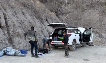 La Policía desplegó un operativo tras conocer el secuestro de dos ciudadanos y ubicó a los presuntos responsables en las inmediaciones del puente Calemar, donde ocurrió un intercambio de disparos. Difusión