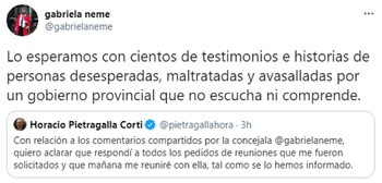 La concejal que fue detenida