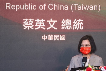 La presidenta de Taiwán Tsai