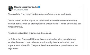Con este mensaje, la exalcaldesa