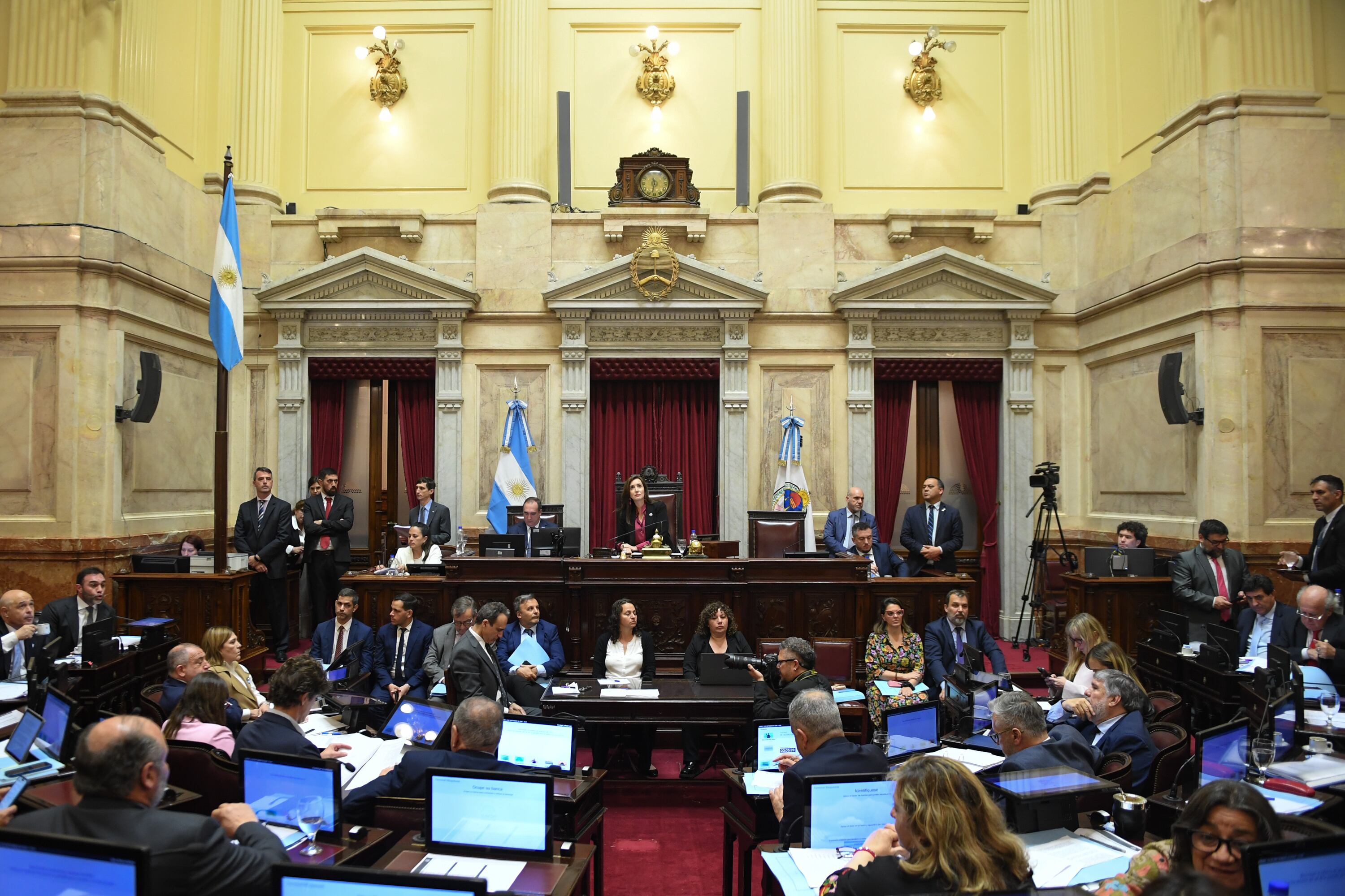 El pleno de la Cámara alta durante la sesión del jueves pasado (Prensa Senado)