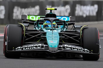 Fernando Alonso, durante las sesiones