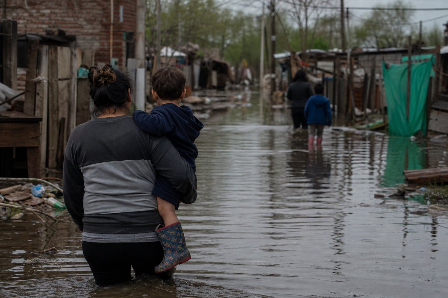 Casi 3.000 asentamientos sufren inundaciones incluso ante precipitaciones de frecuencia habitual (Imagen Ilustrativa Infobae)