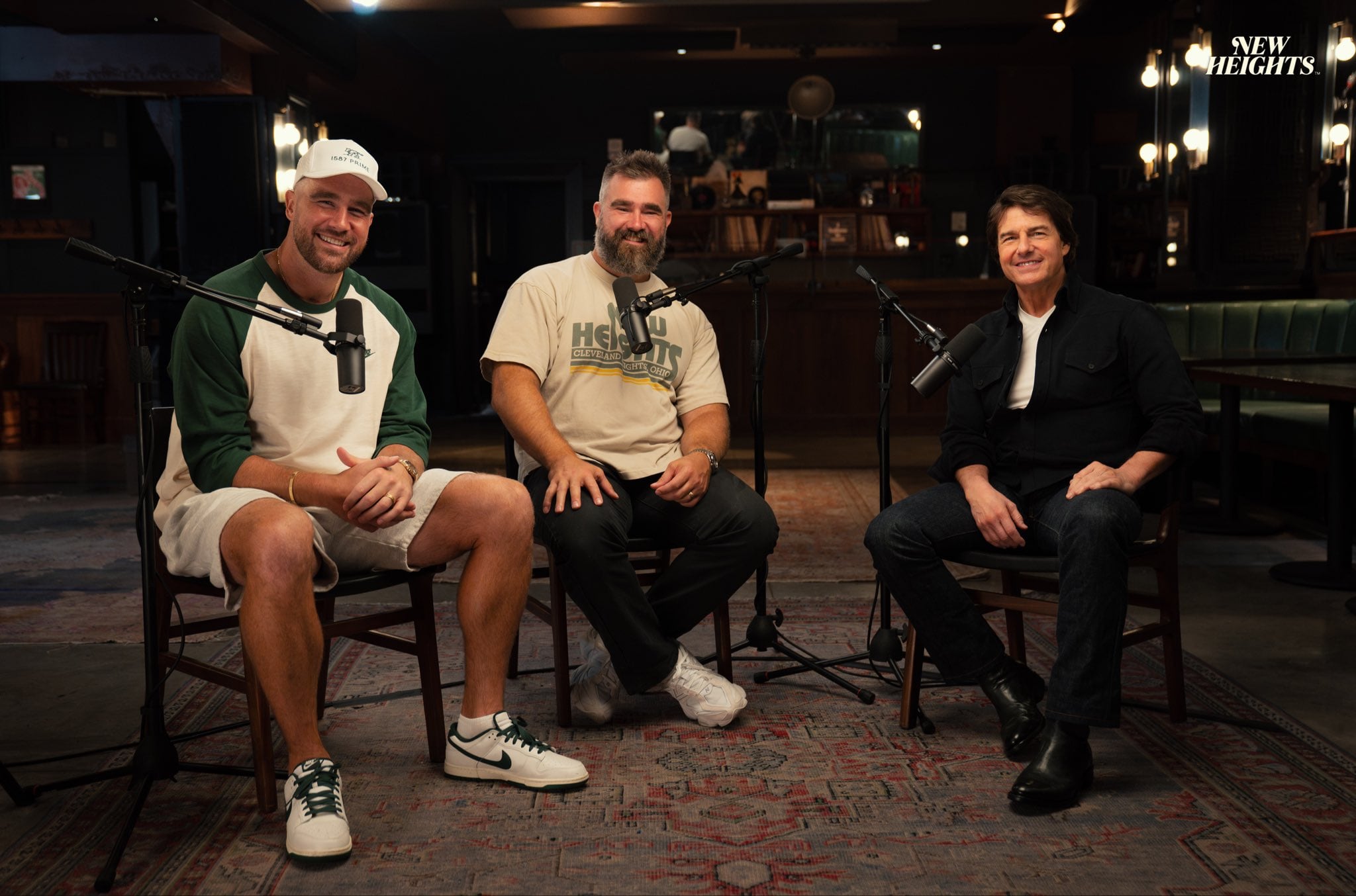 Tom Cruise en el podcast de los hermanos Kelce (Redes sociales/New Heights)