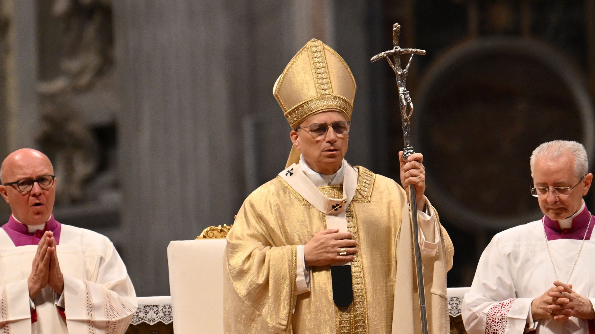 Pope Leo XIV celebrates the mass with priestly ordinations at St. Peter