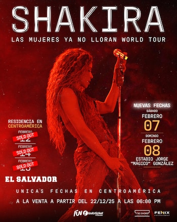 Shakira sumó dos fechas y