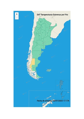 El SMN indicó una alerta