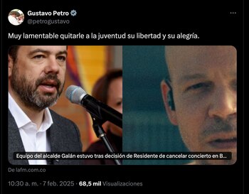 Esta fue el mensaje que