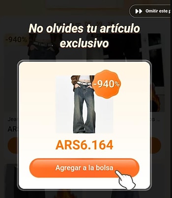 Una de las publicidades engañosas