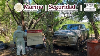 Marina desmantela narcolaboratorio en Elota y asegura más de 240 kilos de precursores químicos