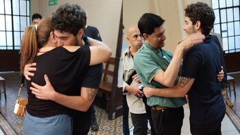 Los abrazos del testigo que