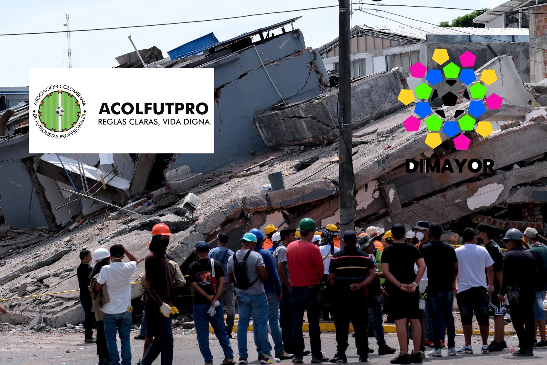 Siguen las labores de rescate en el Pacífico y el Eje Cafetero tras el terremoto de 7,4 grados, el cual también afectó otras actividades y eventos en el país como el fútbol - crédito Martin Steven Angel/Europa Press