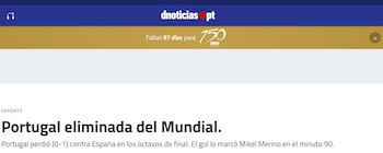 DNoticias, de Madeira, tituló sin adjetivos