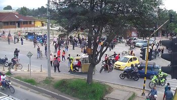 Bloqueo en la Avenida Centenario