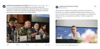JEP respondió al coronel (r) Raimundo Malagón y defendió el papel de las víctimas en el proceso contra las Farc - crédito @JEP_Colombia/X