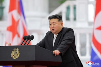 Kim Jong-un, dictador de Corea del Norte (KCNA vía REUTERS)