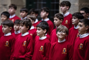 Niños de la Escolanía de El Escorial
