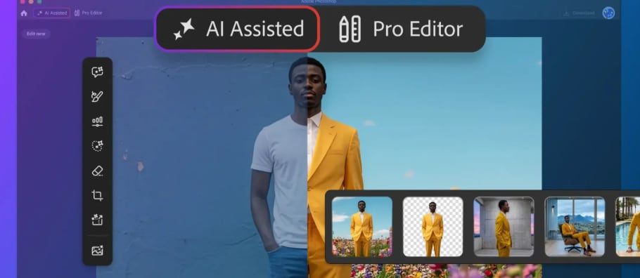 El asistente de Photoshop hará los cambios que le pidas con solo escribirlo. (Photoshop)