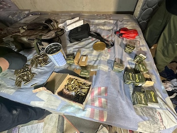 Material incautado en la bodega