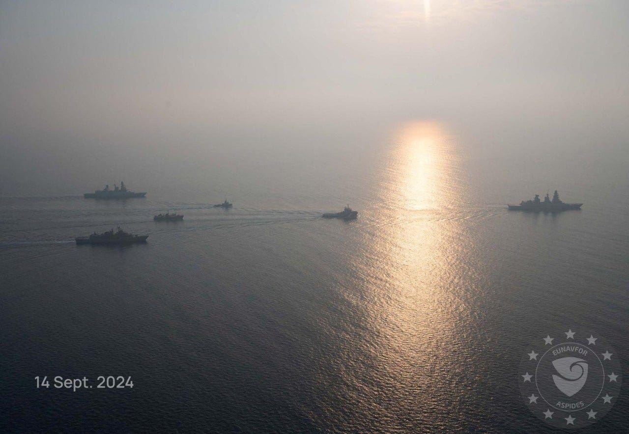Irán sigue evadiendo las sanciones internacionales para enviar armamento a los hutíes de Yemen (EUNAVFOR ASPIDES/Imagen facilitada a través de REUTERS)