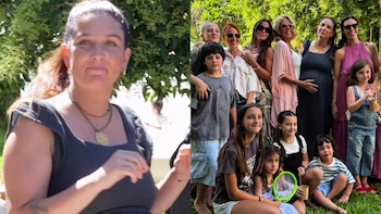 Juana Repetto celebró el baby