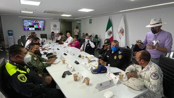 Puesto de mando instalado por