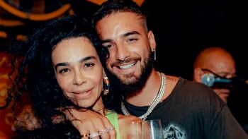Maluma y su tia (Foto: Instagram @yudyarias)